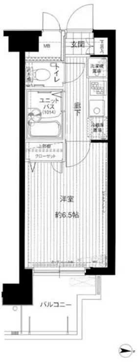 メインステージ広尾 1階階 間取り