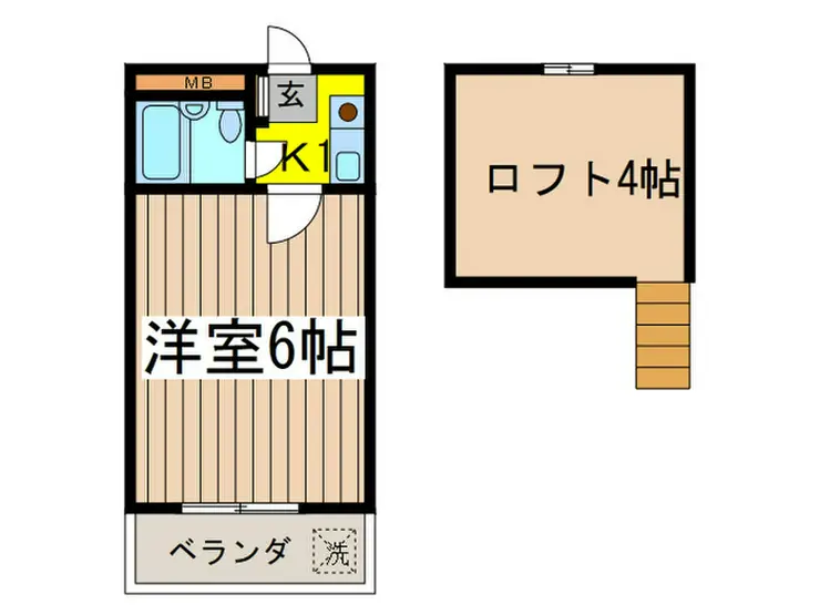 ハイムレインボーC棟 2階階 間取り