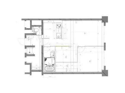 リルームス中島西II (1SLDK/4階)の間取り写真