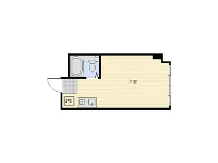 メゾン香川(ワンルーム/3階)の間取り写真