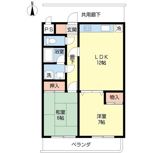 NASU9(2LDK/1階)の間取り写真