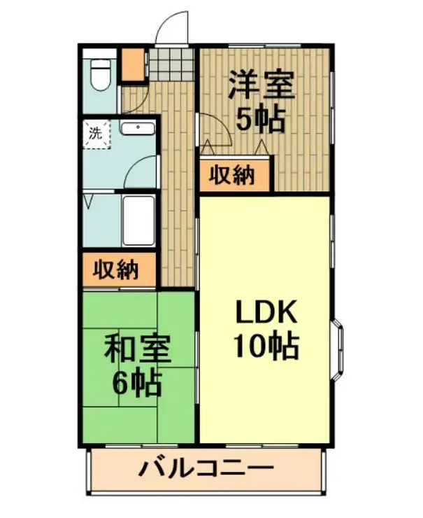 サンライズ西川 1階階 間取り