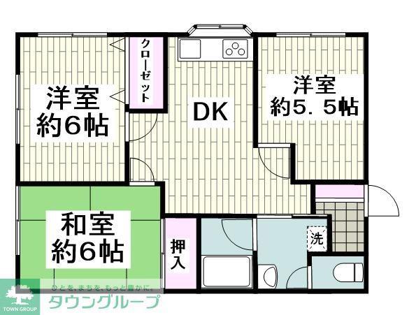 そのいけ植田(3DK/2階)の間取り写真