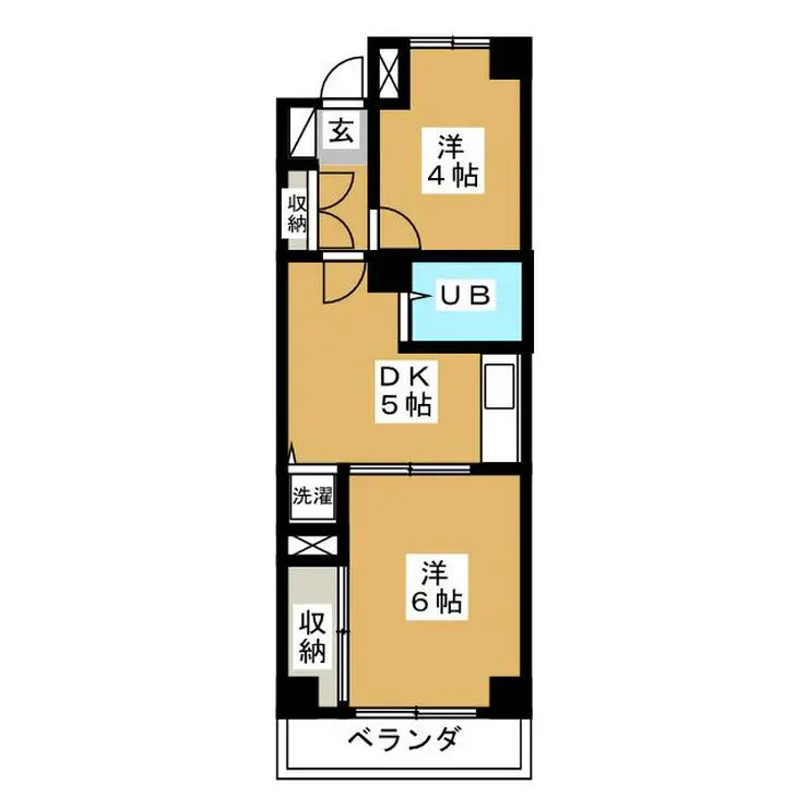 武蔵野パークマンション 5階階 間取り