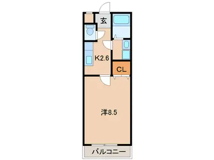 フジパレスY&T(1K/1階)の間取り写真