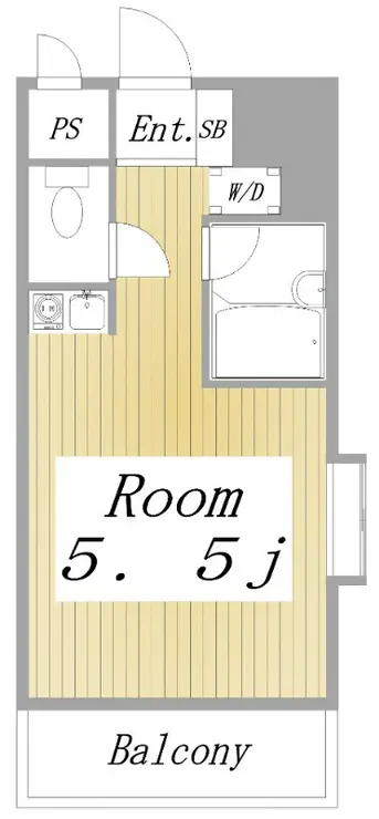 川崎アーバンリズ 4階階 間取り