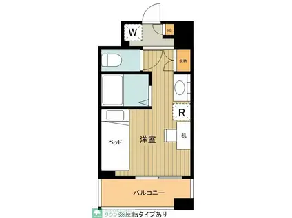 ルフォンエチュード国分寺(ワンルーム/5階)の間取り写真