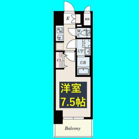 S-RESIDENCE豊国通(1K/10階)の間取り写真