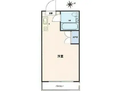 メゾン・ド・マジョレ(ワンルーム/4階)の間取り写真