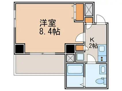 PRIMAL NAKANO(1K/2階)の間取り写真