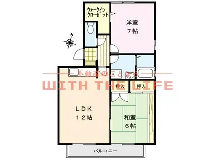 ストークハイム(2LDK/3階)の間取り写真
