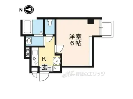 アクアフロント梅小路(1K/5階)の間取り写真