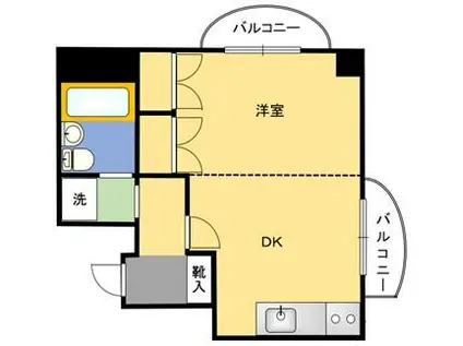 スターヴァレーI(1DK/5階)の間取り写真