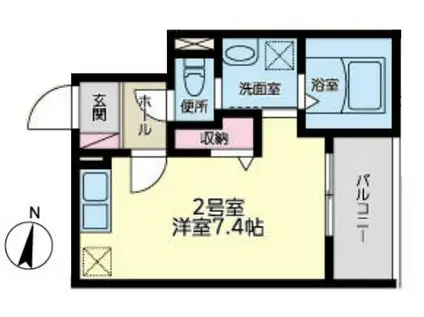 東立石4丁目(1K/3階)の間取り写真