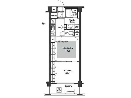 コンフォリア下落合(1LDK/3階)の間取り写真