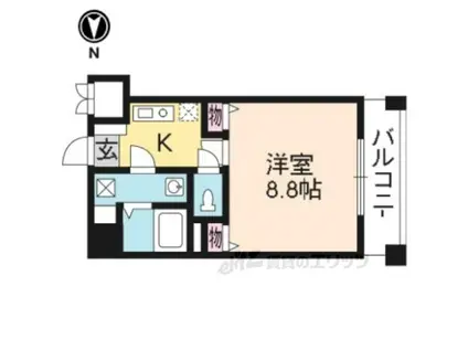 GRAND・CRU(1K/1階)の間取り写真