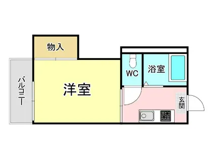 コーポみゆき(1K/2階)の間取り写真