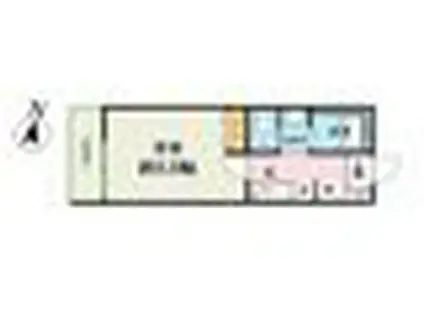 PINE DA CASA平沼(1K/2階)の間取り写真