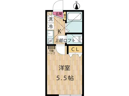 シティコート大島(1K/1階)の間取り写真