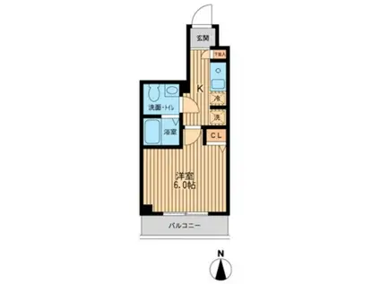 ドゥーエ東陽町(1K/2階)の間取り写真
