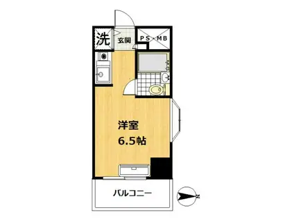 スカイノブレ川崎柳町(ワンルーム/5階)の間取り写真