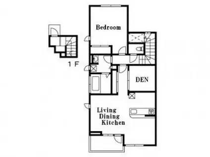 PEACH WALLS(1SLDK/2階)の間取り写真