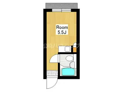 ライフピアファンタジー(ワンルーム/1階)の間取り写真