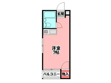 ロータリーマンション門真一番(ワンルーム/4階)の間取り写真