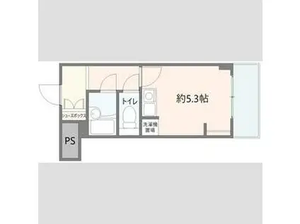 エスポワールミヤビ(ワンルーム/7階)の間取り写真