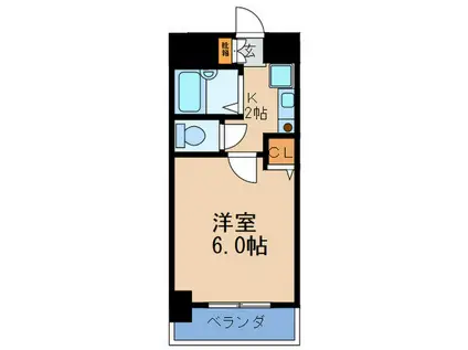 エステムコート梅田北(1K/8階)の間取り写真