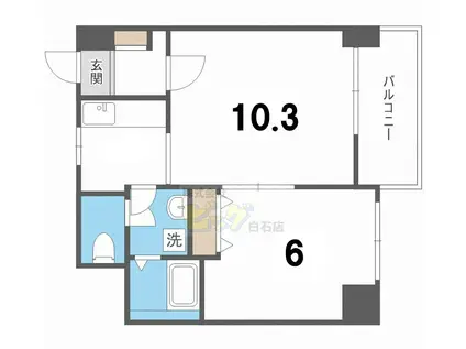 DAIYA VILLEGE菊水(1LDK/7階)の間取り写真
