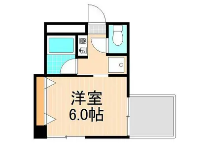 ホワイトハイムミカミ(1K/5階)の間取り写真