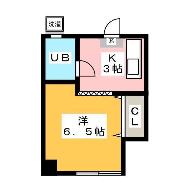 グリーンヴィレッジ(ワンルーム/1階)の間取り写真