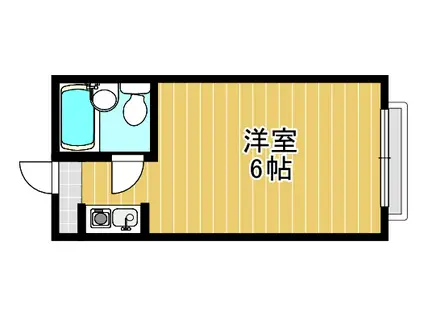 リマコーポ(1K/2階)の間取り写真