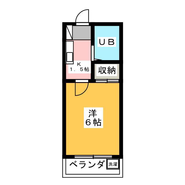 第2ツカサハイツ(1K/2階)の間取り写真