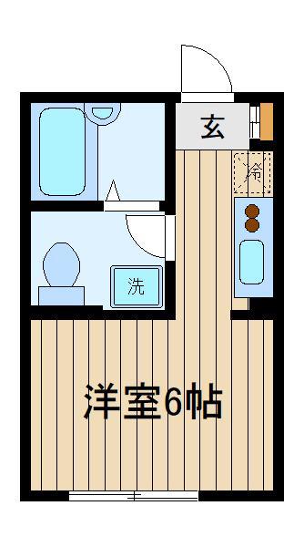 トゥギャザー保谷A棟(ワンルーム/3階)の間取り写真
