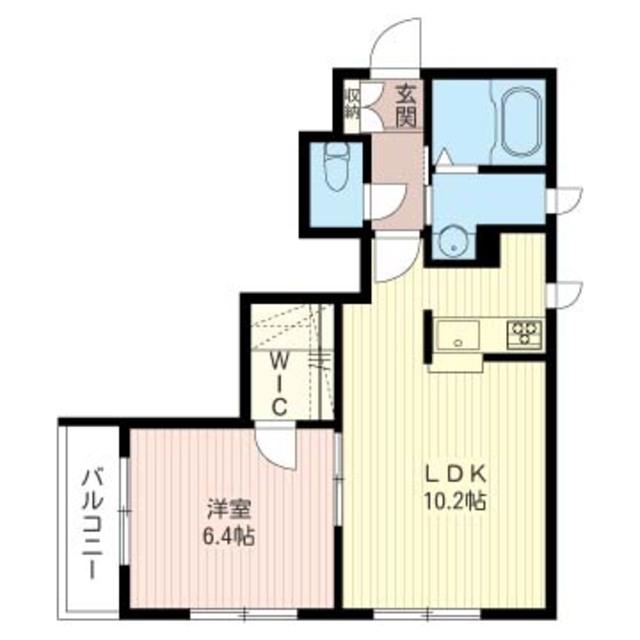 シャルマンK(1LDK/1階)の間取り写真
