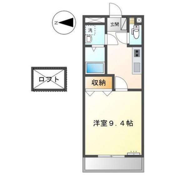 パルティーダ(1K/2階)の間取り写真