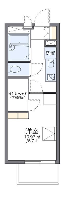 レオパレスFOUNT A(1K/3階)の間取り写真