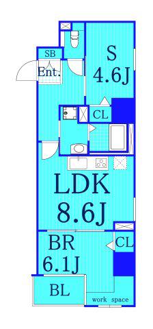 イルプリモキソヤ(1SLDK/7階)の間取り写真