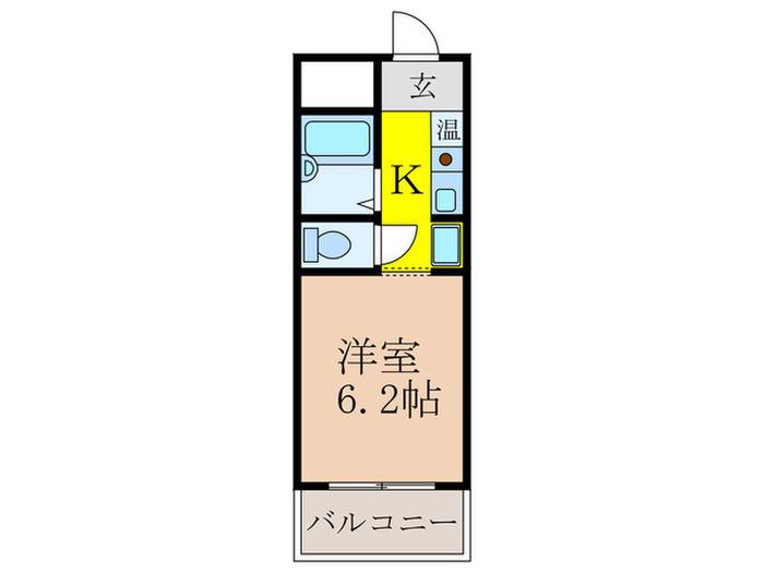 サニーハイツ新大阪(1K/7階)の間取り写真