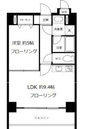 アンティニティアヤセ(1LDK/7階)の間取り写真