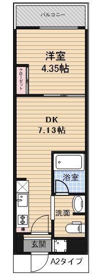アーバンパーク東日暮里(1DK/2階)の間取り写真