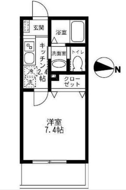 CASA REGINA(1K/3階)の間取り写真