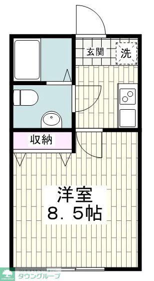 AKALA RESIDENCE KASHIWADAI(1K/3階)の間取り写真