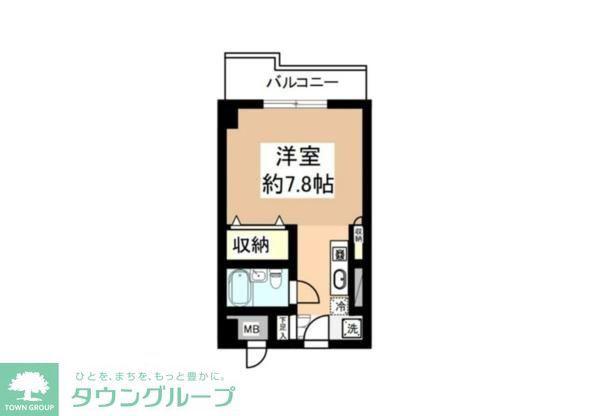シティフォーラム新小平(ワンルーム/4階)の間取り写真
