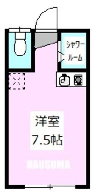 クレセール田端(ワンルーム/2階)の間取り写真