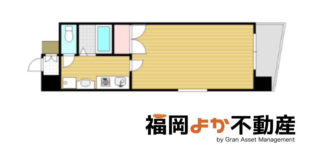 クラージュ舞鶴(1K/10階)の間取り写真