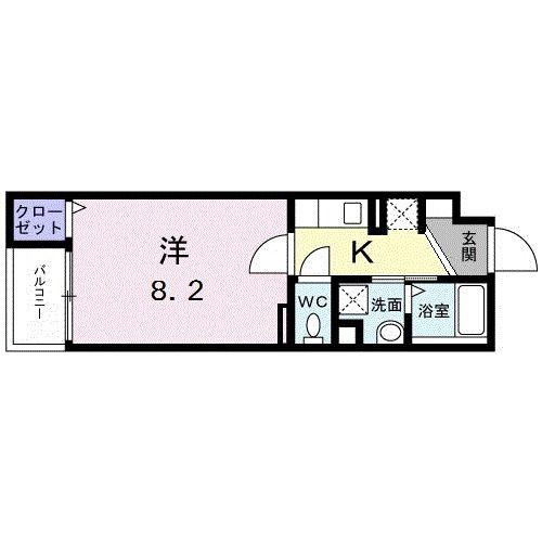 錦糸町コクーン(1K/3階)の間取り写真