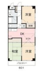 チェリータウン(3DK/6階)の間取り写真